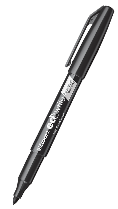 Luxor Eco Permanent Marker Fine Black   Buy in Multiples of 12 