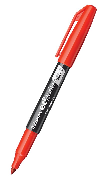 Luxor Eco Permanent Marker Fine Red   Buy in Multiples of 12 