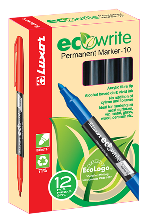 Luxor Eco Permanent Marker Fine Green   Buy in Multiples of 12 