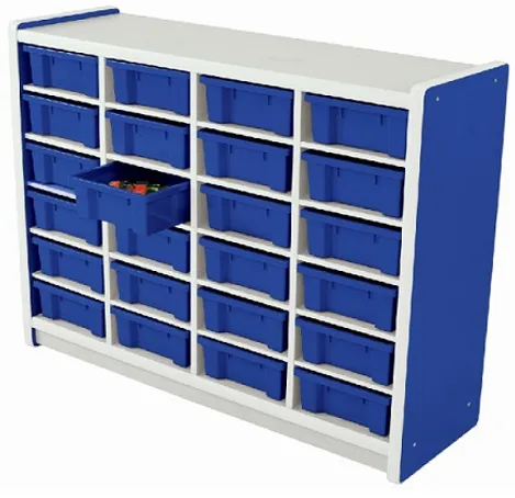 Kids Smart Storage Unit 24 Compartment Blue