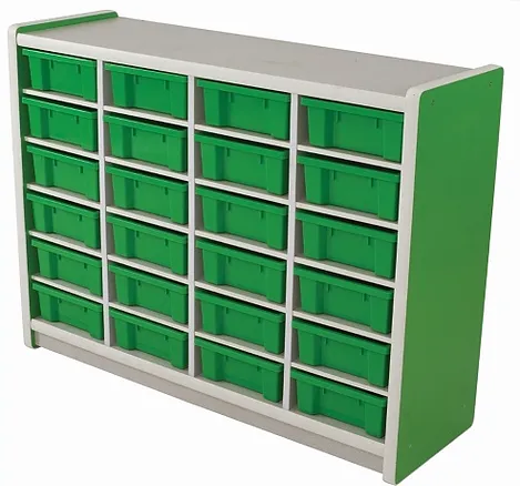Kids Smart Storage Unit 24 Compartment Green