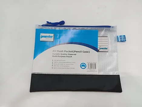 A5 Mesh Pouch with Note Card Holder  Buy in Multiples of 12 