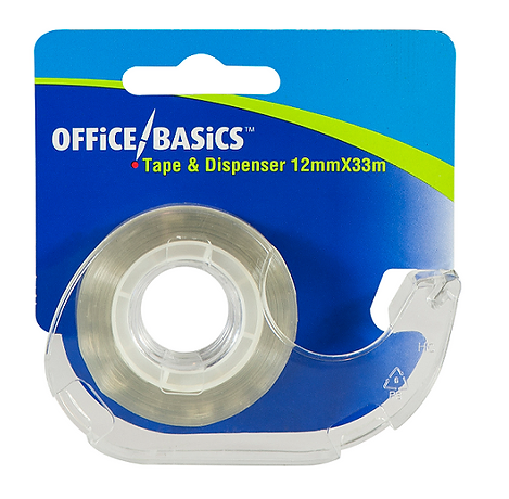 Sticky Tape with Dispenser 12 MM x 33 M  Buy in Multiples of 12 