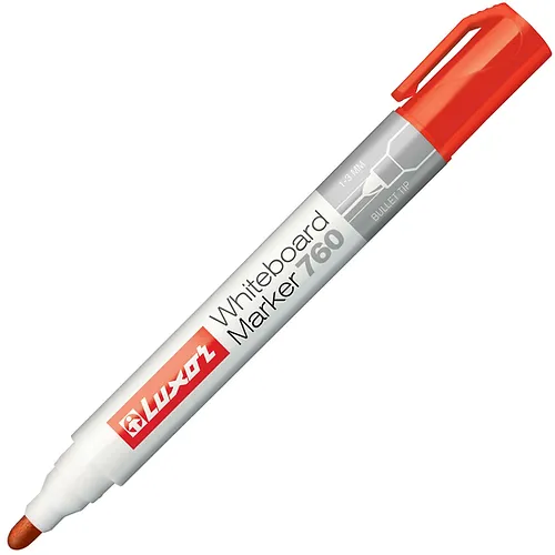 Luxor White Board Marker 760 Red Bullet Point  Buy in Multiples of 12 