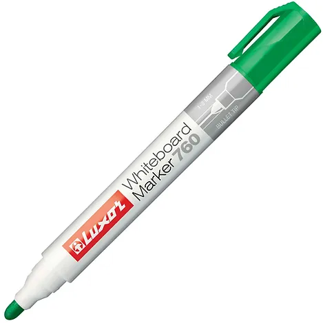 Luxor White Board Marker 760 Green Bullet Point  Buy in Multiples of 12