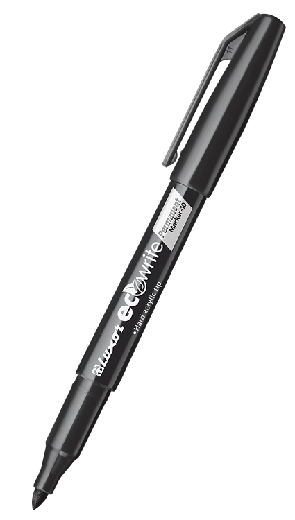 Luxor Eco Permanent Marker Fine Black   Buy in Multiples of 12 