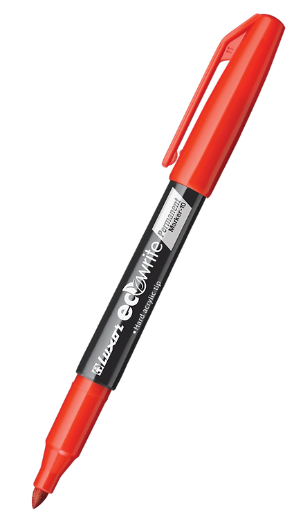 Luxor Eco Permanent Marker Fine Red   Buy in Multiples of 12 