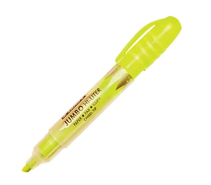 12 Jumbo Highlighters Yellow   Buy in Multiples of 12 