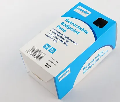 Premier Retractable Ballpoint Pen  Black Ink  10 mm Tip  Pack of 25 Pens