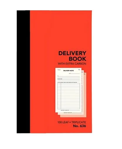 PREMIER 636 DELIVERY BOOK CARBON TRIPLICATE 100 LEAF 200 X 125MM  Buy in Multiples of 12 