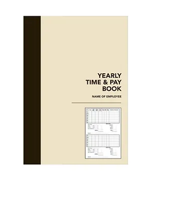 PREMIER YEARLY TIME AND PAY BOOK A5  Buy in Multiples of 12 