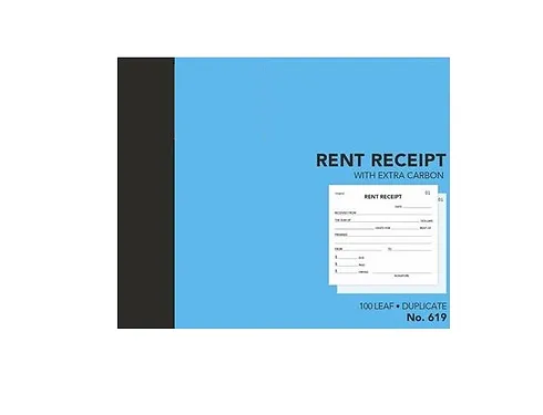 PREMIER 619 RENT RECEIPT BOOK CARBON DUPLICATE 100 LEAF 100 X 125MM  Buy in Multiples of 12 