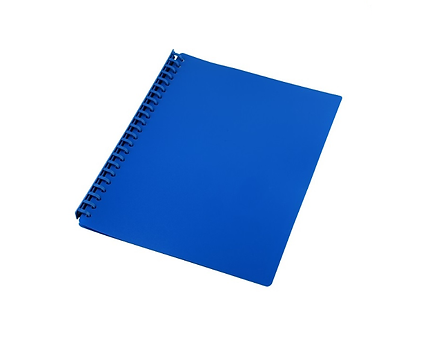 Display Book Solid Blue Covers A4 Refillable 20page  Buy in Multiples of 10 