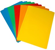 Premier Manilla Folders FC Size  Assorted Rainbow Colours Pack of 10  5 Vibrant Colours  Durable Office File Folders
