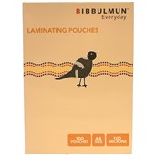 Bibbulmun Laminating Pouches A4  100 Micron Pack of 100  Premium Gloss Finish