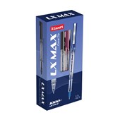 Luxor LX Max Cone Tip Pen 07MM  Pack of 12  Smooth  Waterproof Ink Pens