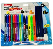 Luxor Assorted Combo Pack  21 Pcs  School Home  Office Stationery