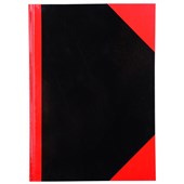 Notebook Hardcover Ruled A5 200 Page RedBlack Ruled pages 100 Leaf Gloss Cover NonIndexed  Buy in Multiples of 6 