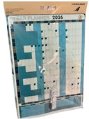 Bibbulmun 2026 Yearly Wall Planner  870mm x 610mm  FSC Certified Dry Erase Planner comes with Marker  Mounting Clips