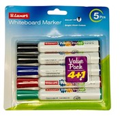 Luxor Whiteboard Marker Pen Set  Pack of 5 41 Value Pack