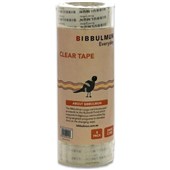 BIBBULMUN Office Sticky Tape 18mm x 33m  Clear Pack of 8