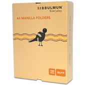 BIBBULMUN A4 Manila Folder Buff  Pack of 100