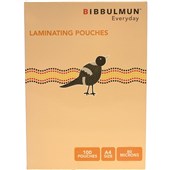 Bibbulmun Laminating Pouches A4 80 Micron Pack of 100
