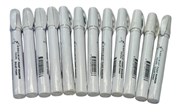 Bibbulmun Paint Markers 13mm Bullet Point White  Waterproof Medium Tip Box of 12