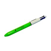 4 Colour Ballpoint Pen  MultiInk Click Pen Green Body