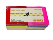 Bibbulmun Super Sticky Notes  50mm x 50mm Pack of 8 Assorted Colours