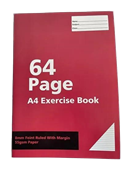 A4 Exercise Book 64 Pages  8mm Ruled  55gsm Paper  School Notebook Buy in Multiples of 12
