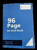 A4 Graph Exercise Book 96 Pages  10mm Grid  55gsm Paper  Maths Notebook Buy in Multiples of 12