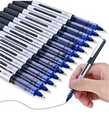 Eyeye Roller Ball Pen Blue 05mm  Smooth Writing Liquid Ink Pen Pack of 12