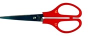 Premier Scissors 170mm Pointed Tips Stainless Steel Blades  Red Handles