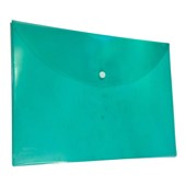 Light Green Document Wallets A4 Size with Button Closure  Pack of 10