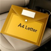 Yellow Document Envelope A4 Size with Button Closure  Pack of 10