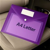 Purple Document Envelope A4 Size with Button Closure  Pack of 10