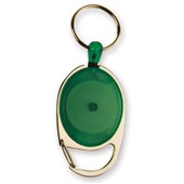 Bibbulmun Retractable Snap Lock Key Holders 25mm  Pack of 4 Green